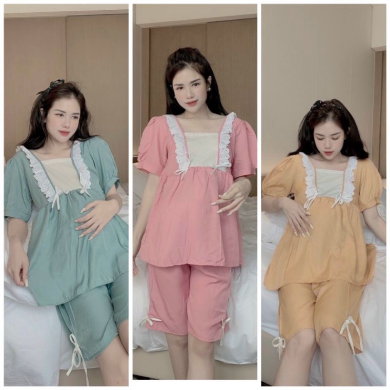 Bộ ngố bầu và cho con bú khoá ti lụa VM