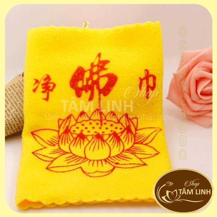 Khăn lau bàn thờ Hoa Sen lau tượng,Phật...