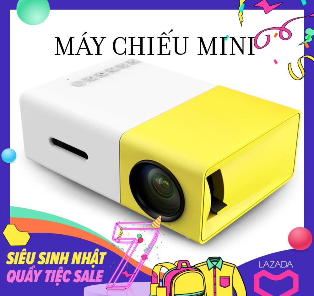 Máy Chiếu Mini M6, Máy Chiếu Mini Uy Tín, Máy Chiếu Cầm Tay Mini YG300, Thiết Kế Nhỏ Gọn, Độ Phân Giải Cao Giúp Hình Ảnh Sắc Nét, Kết Nối Với Nhiều Thiết Bị Như Máy Tính, Điện Thoại, USB