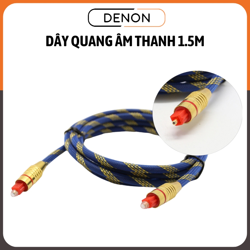 Dây cáp quang âm thanh, dây quang âm thanh optical loại tốt siêu bền, siêu mềm dẻo, dài 1.5 mét, dây optical, dây quang optical, cáp optical, cáp quang optical, cáp âm thanh optical, dây cáp quang bọc sợi chất lượng cao Shop Lucky Home Store