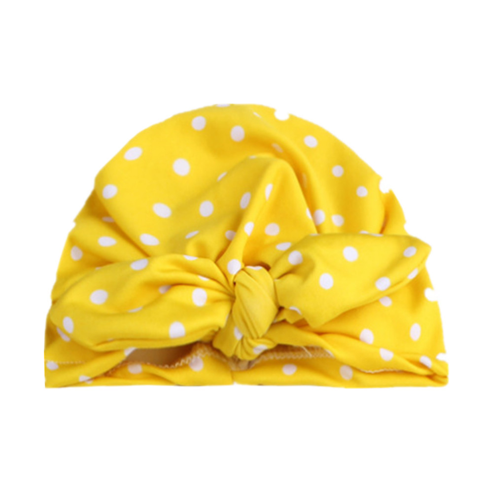 Mũ turban có nơ chấm bi cho bé gái từ (0-10 tháng)