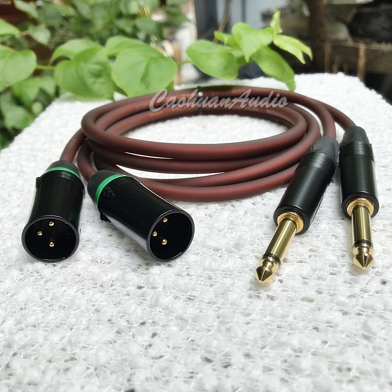 Cặp Dây Jack Canon Đực ra 6.5mm dài 1m