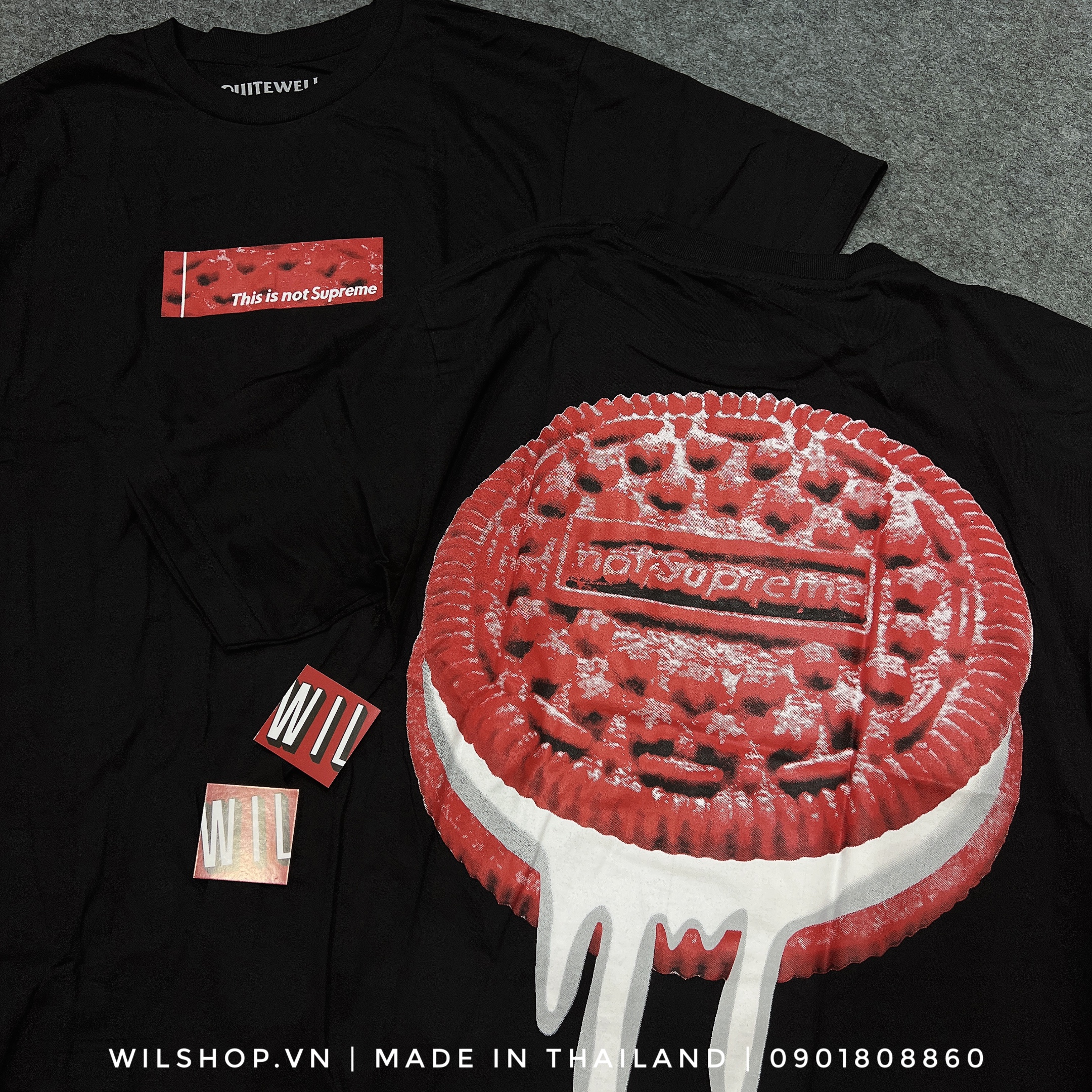 (M, L, XL) QUITEWELL TEE - ÁO UNISEX SIZE USA