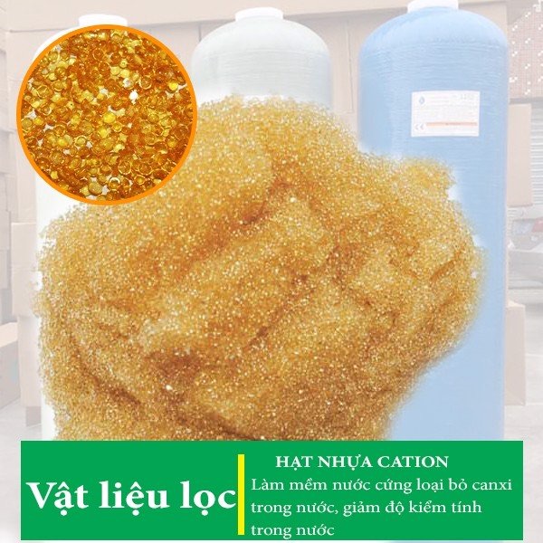 Combo 5lit hạt nhựa cation làm mềm nước cứng