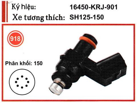 Kim phun xăng xe SH 125 - 150cc (8 lỗ)