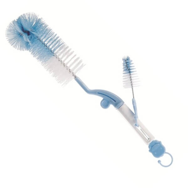 [Xài Cực Bền] Bộ 2 Cây Cọ Rửa Bình SữaNúm Ti Lớn&Nhỏ CÓ TAY XOAY(Chính Hãng KuKu)