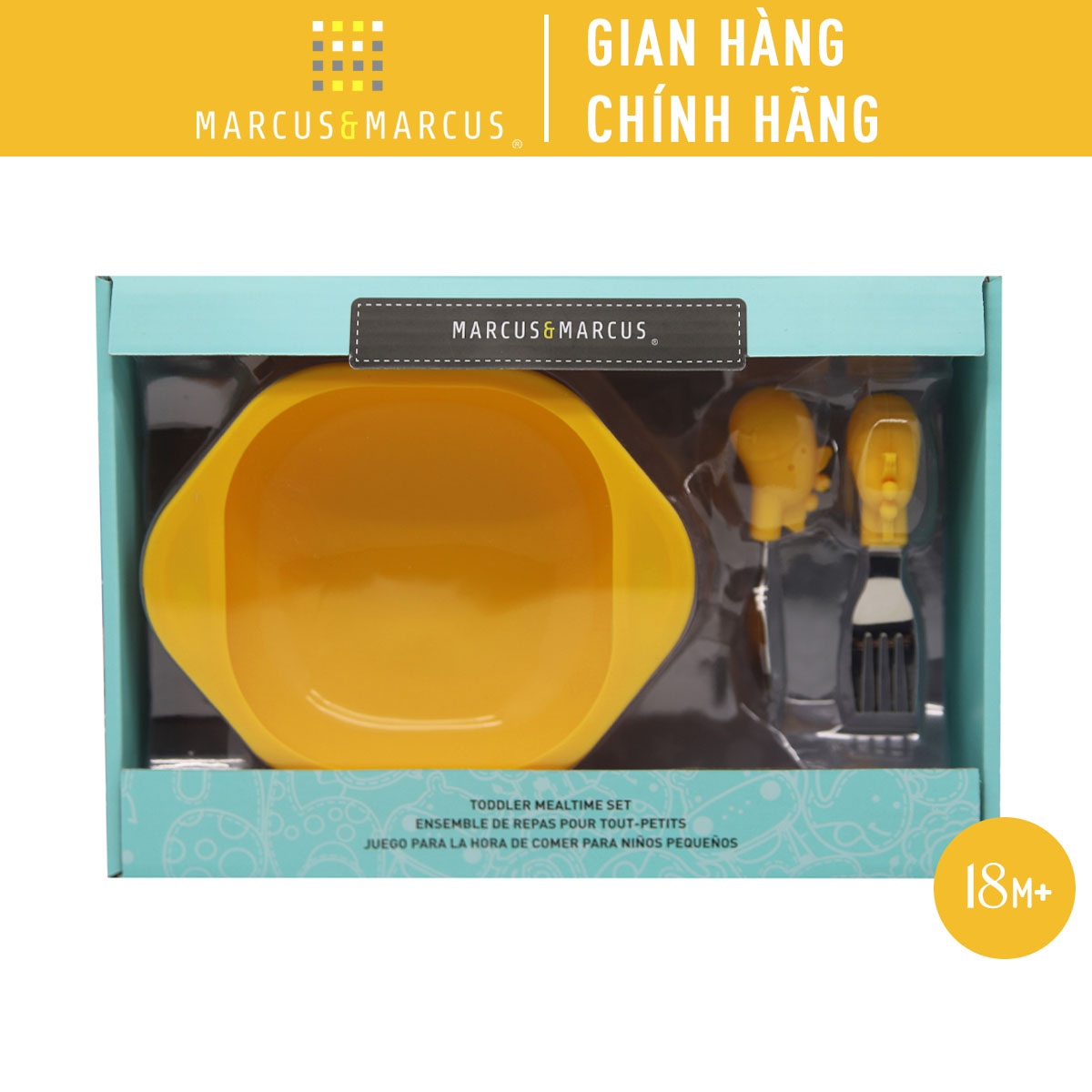 Bộ đồ dùng ăn dặm Toddler Marcus & Marcus, cho bé từ 18 tháng - Lola