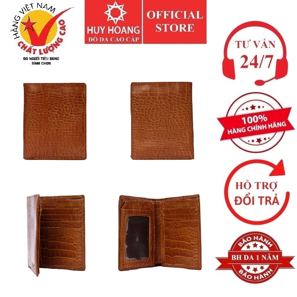 Male wallet cowhide crocodile vein glorious style stand skin color HK2119
