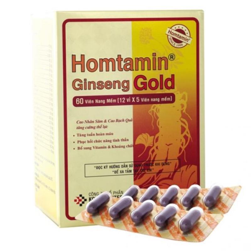 Viên uống Homtamin® Gingseng (Hộp 60 viên)
