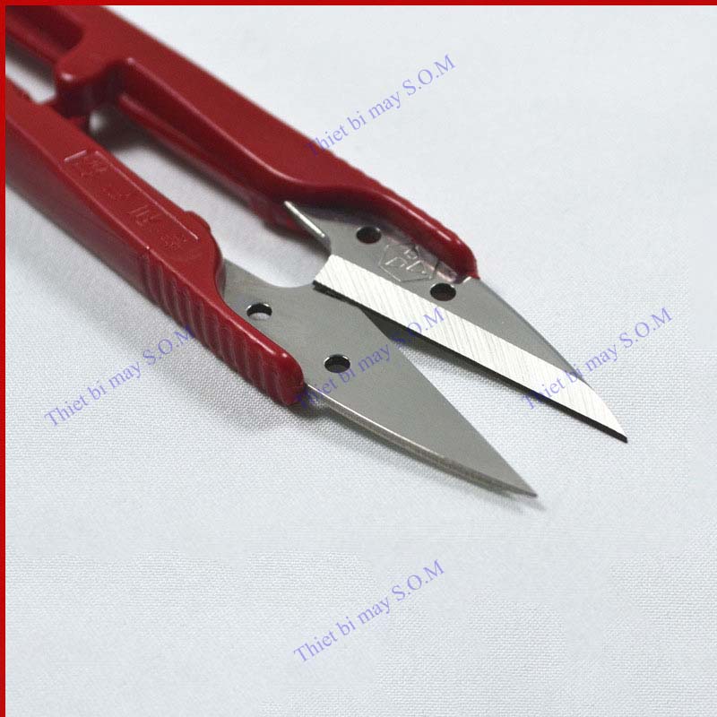 Kéo bấm chỉ nhựa đỏ cao cấp