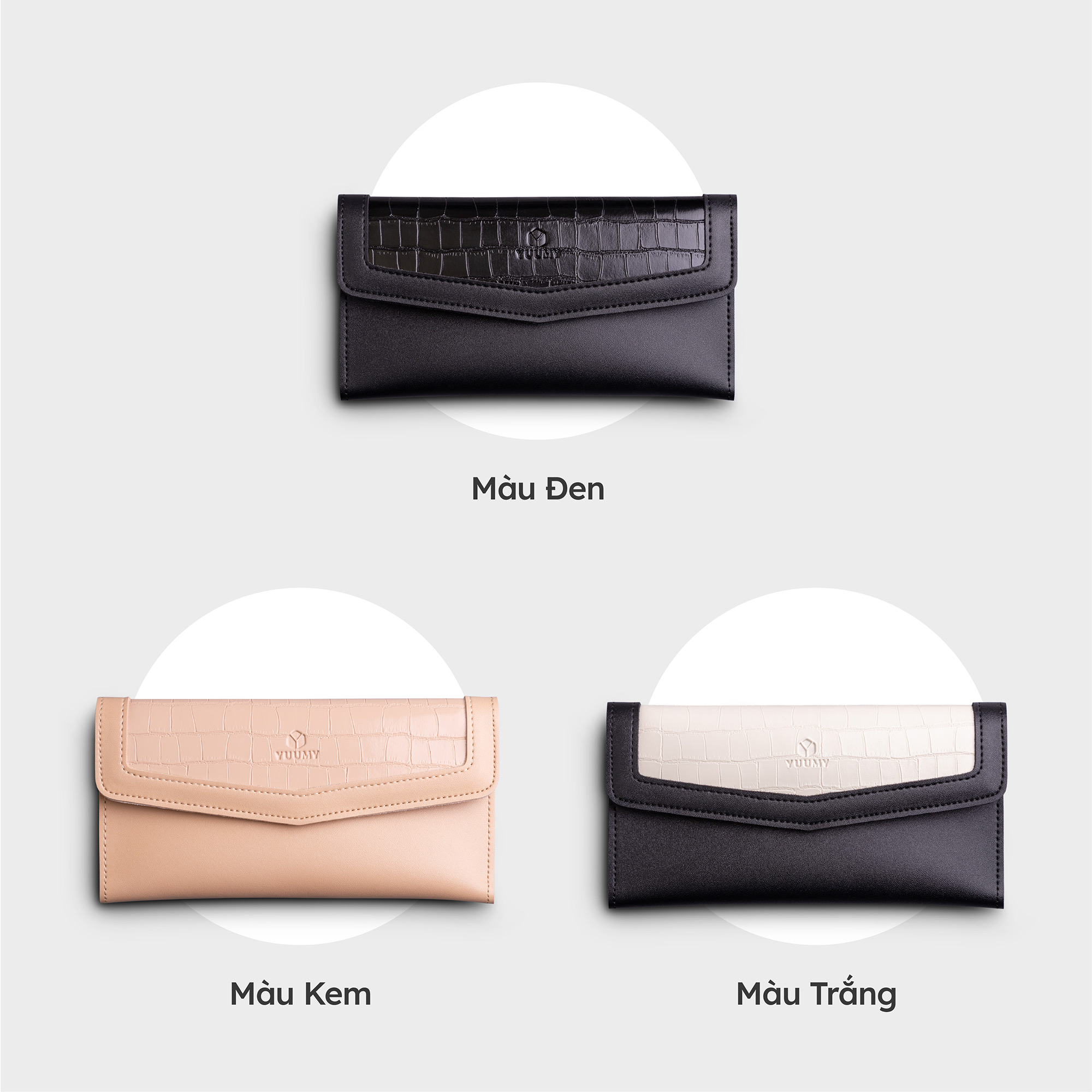 Ví da nữ cầm tay dáng dài xinh xắn yuumy seasand yv92
