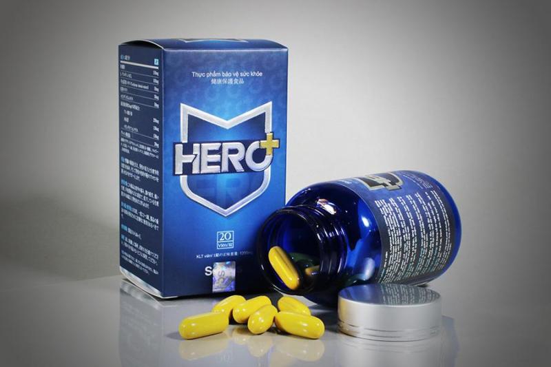 Combo 02 sản phẩm tăng cường sức khỏe nam Hero Plus (Hero +)