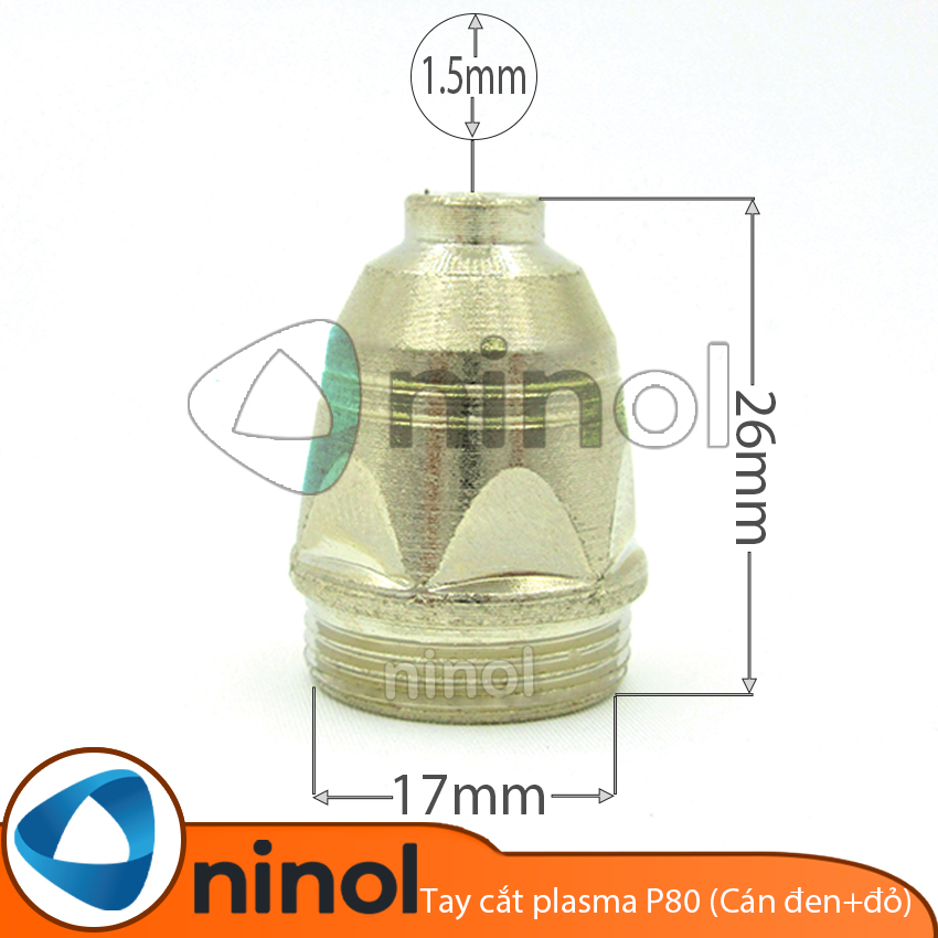 Tay cắt plasma P80 màu đen/ Đen + Đỏ/ Đỏ