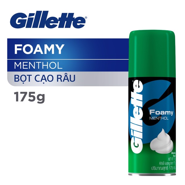 [Siêu thị WinMart] - Bọt cạo râu Gillette Foamy Methol 175g
