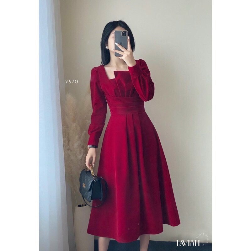 [HCM-CHUYÊN SỈ & LẺ THỜI TRANG] ĐẦM XÒE TIỂU THƯ XẾP LY NGỰC BO EO XINH XẮN