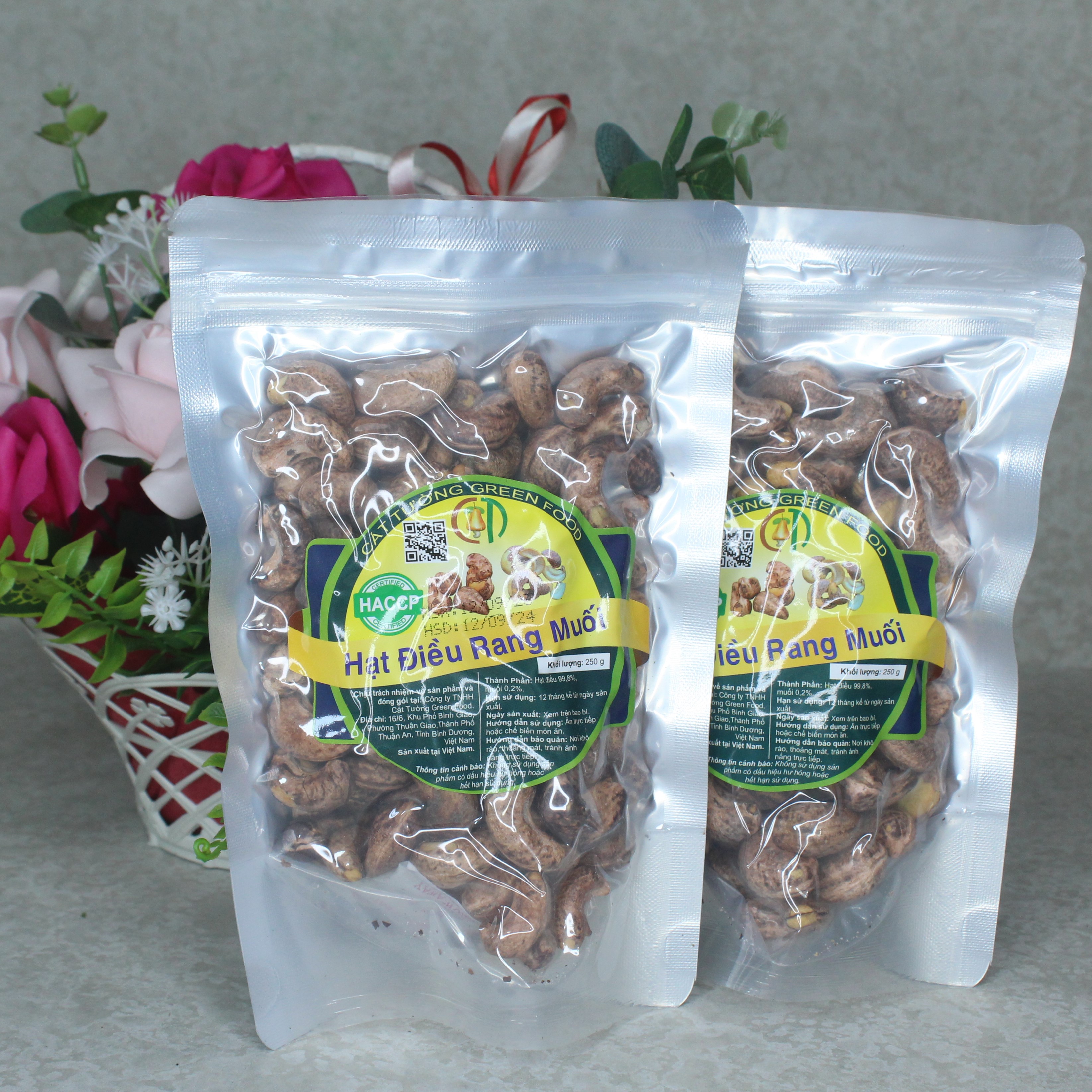 1KG HẠT ĐIỀU LỤA BÌNH PHƯỚC RANG MUỐI NGUYÊN HẠT LỌẠI A ( 520 HẠT/KG)