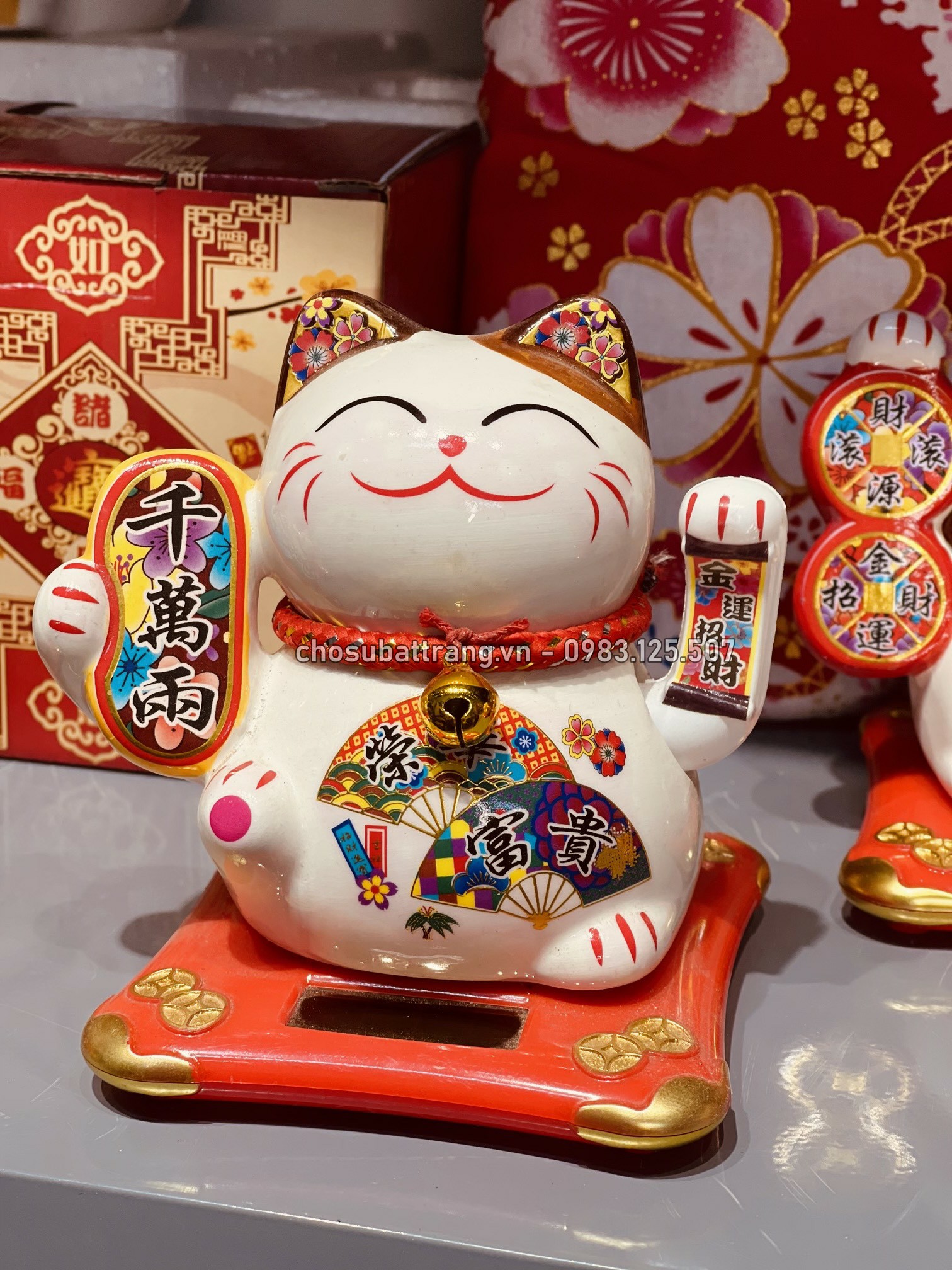 Mèo thần tài mini - Mèo may mắn size 10cm