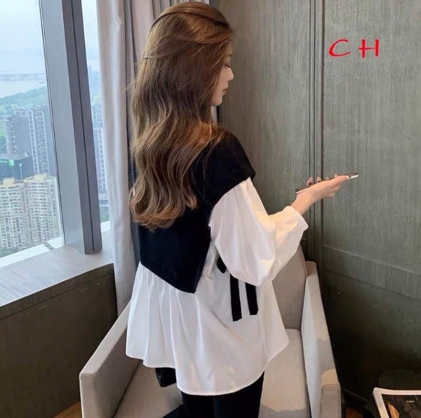 ÁO SOW MI PHỐI VẠT DÂY EO CH12