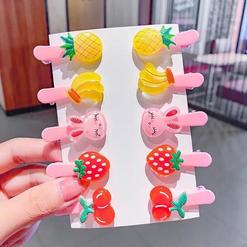 Sét 10 cặp tóc cho bé gái sành điệu