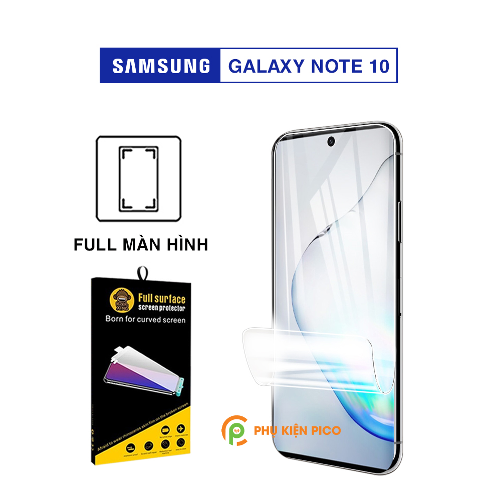Dán màn hình Samsung Note 10 chính hãng Moxiao Xing full màn hình dẻo trong suốt - Dán dẻo Samsung Galaxy Note 10