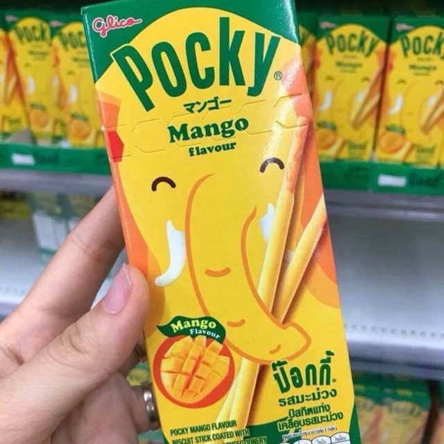 Pocky Xoài Thái Lan - Hàng Có Sẵn, Date Mới ( Đồ Ăn Vặt Thái Lan )