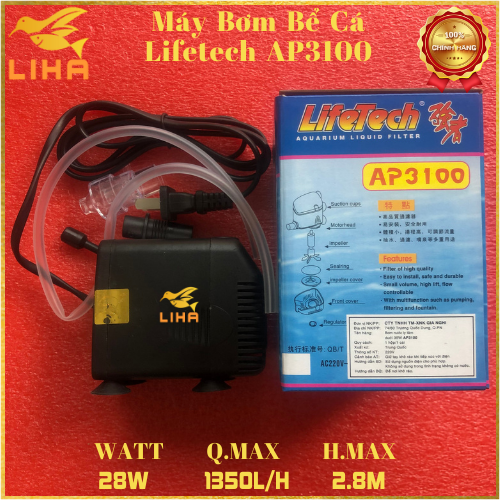 Máy Bơm Nước Lifetech AP3100 - Máy Bơm Nước Bể Cá Cao Cấp
