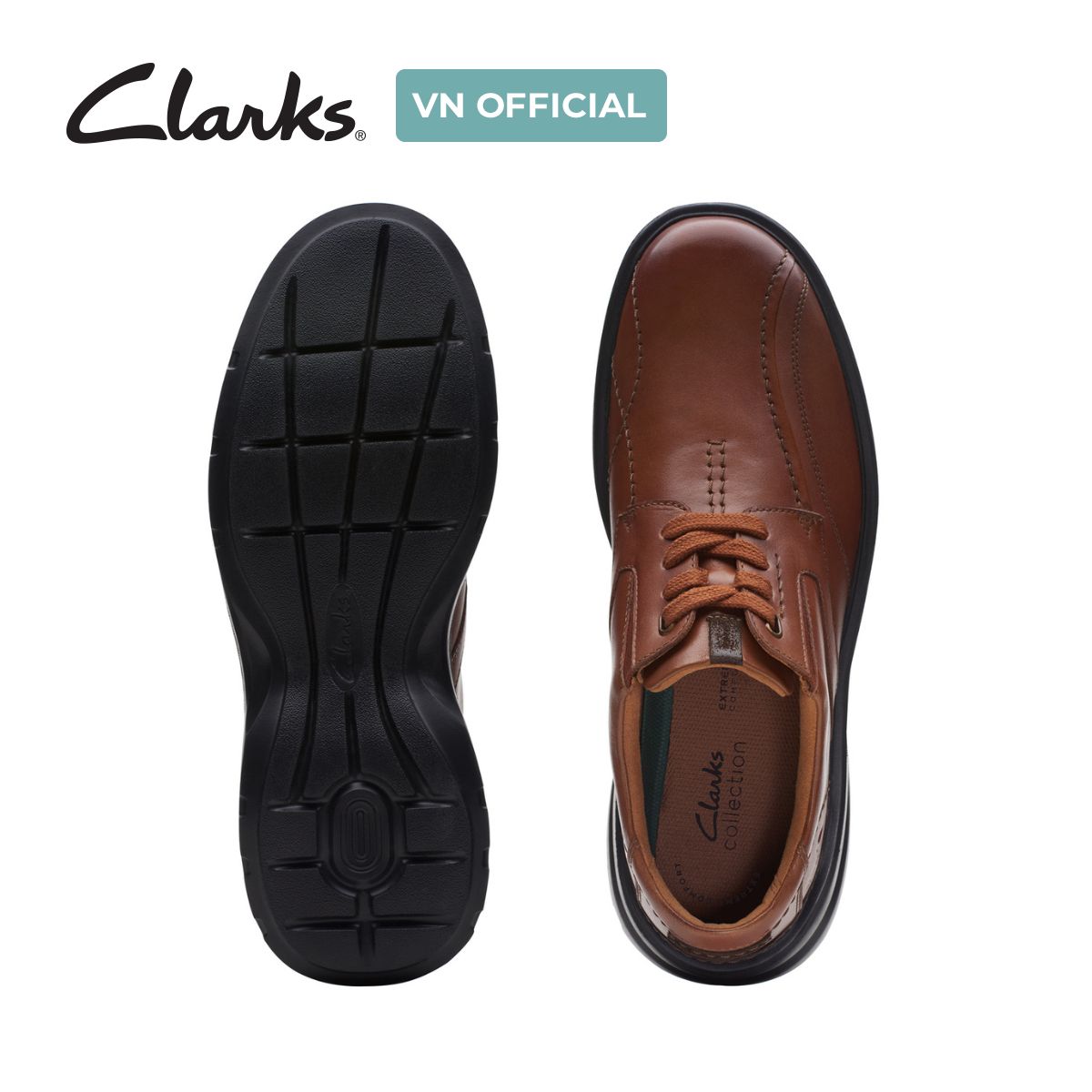Giày Buộc Dây Da Nam Clarks - Gessler Lace