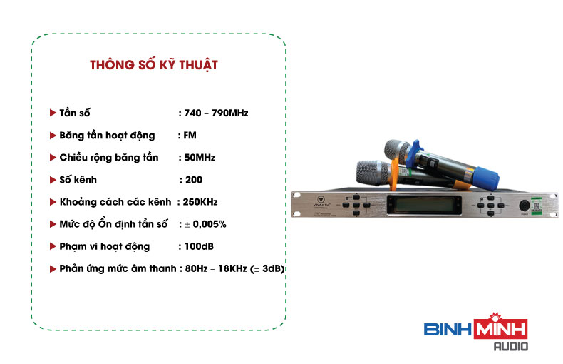 Micro không dây VinaKTV USS 1000 Plus