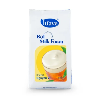 Bột milk foam váng sữa kem mặn Luave hương vani Gói 500g pha trà, trà sữa