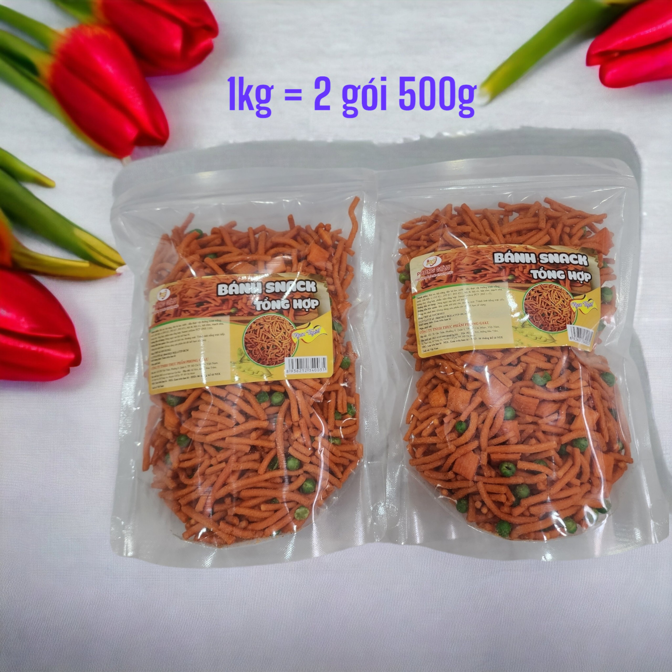 BÁNH SNACK TĂM ĐẬU HÀ LAN ( PHONG GIÀU FOOD )
