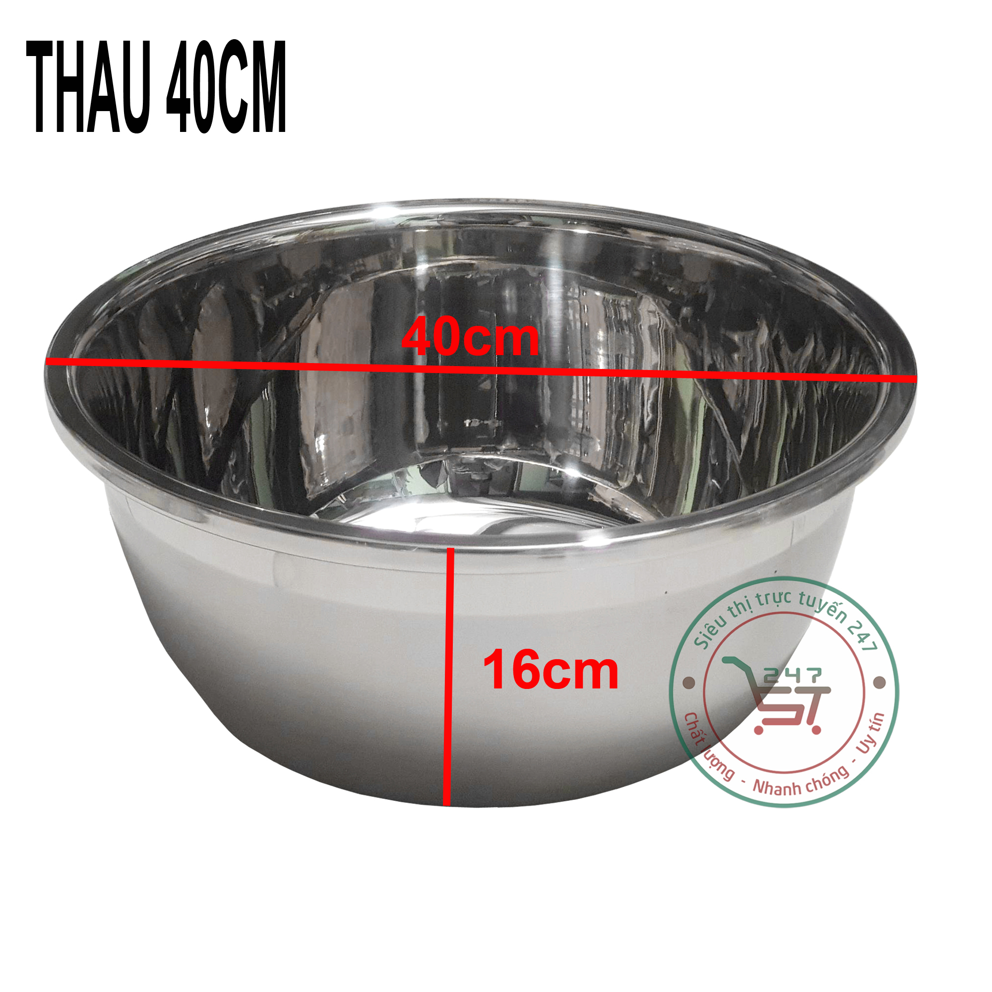 Bát trộn salat làm bánh bằng inox sâu dày cao cấp an toàn cho người sử dụng