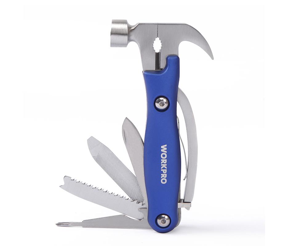 Bộ búa và dụng cụ đa năng gấp gọn 12 in 1 WORKPRO