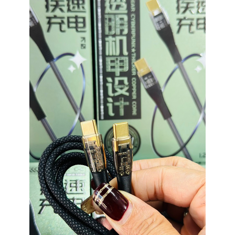 Cáp sạc nhanh 100w type.C ra type.C.rc-c062cc