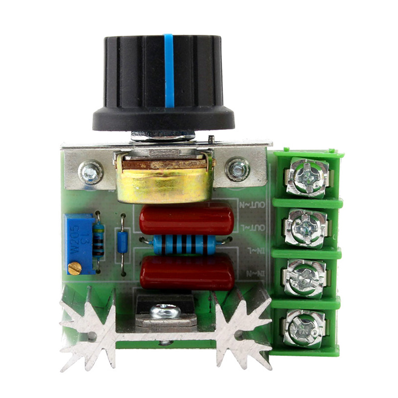 Bộ Điều Chỉnh Điện Áp EChipTEC SCR AC 220V 2000W Bộ Điều Khiển Tốc Độ Động Cơ Điều Chỉnh Độ Sáng Mô-đun Điều Chỉnh Điện Áp Nhiệt Điện Tử-INTL