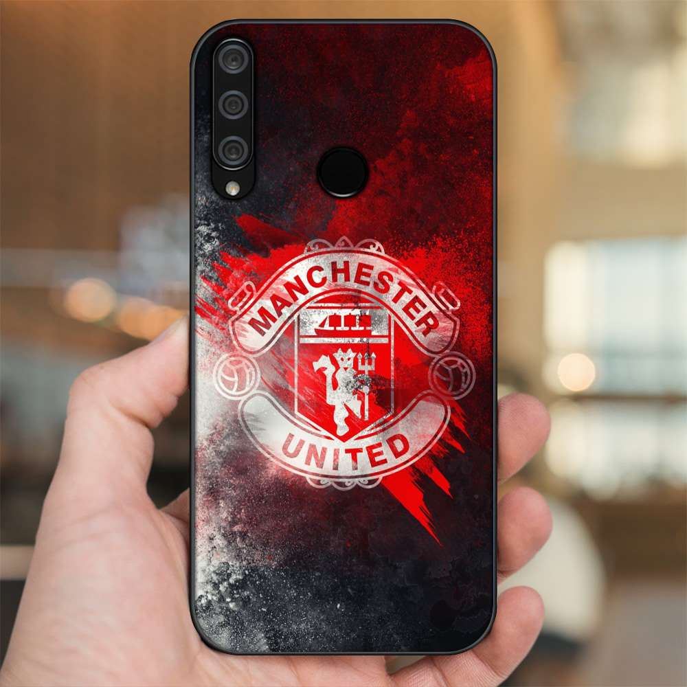 Ốp lưng Huawei Y6P viền đen in hình MU Manchester United