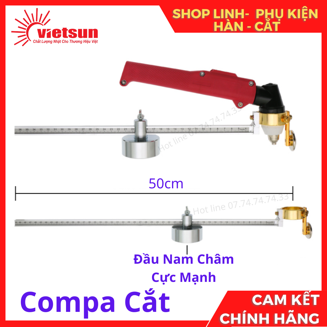 Compa cắt dùng trong cắt Plasma Cắt gió đá