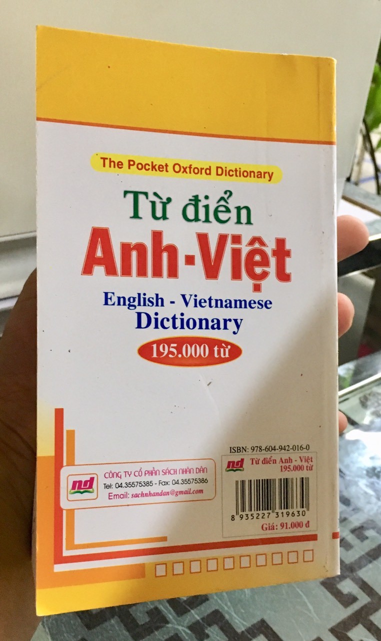 Từ điển Anh - Việt 195.000 từ