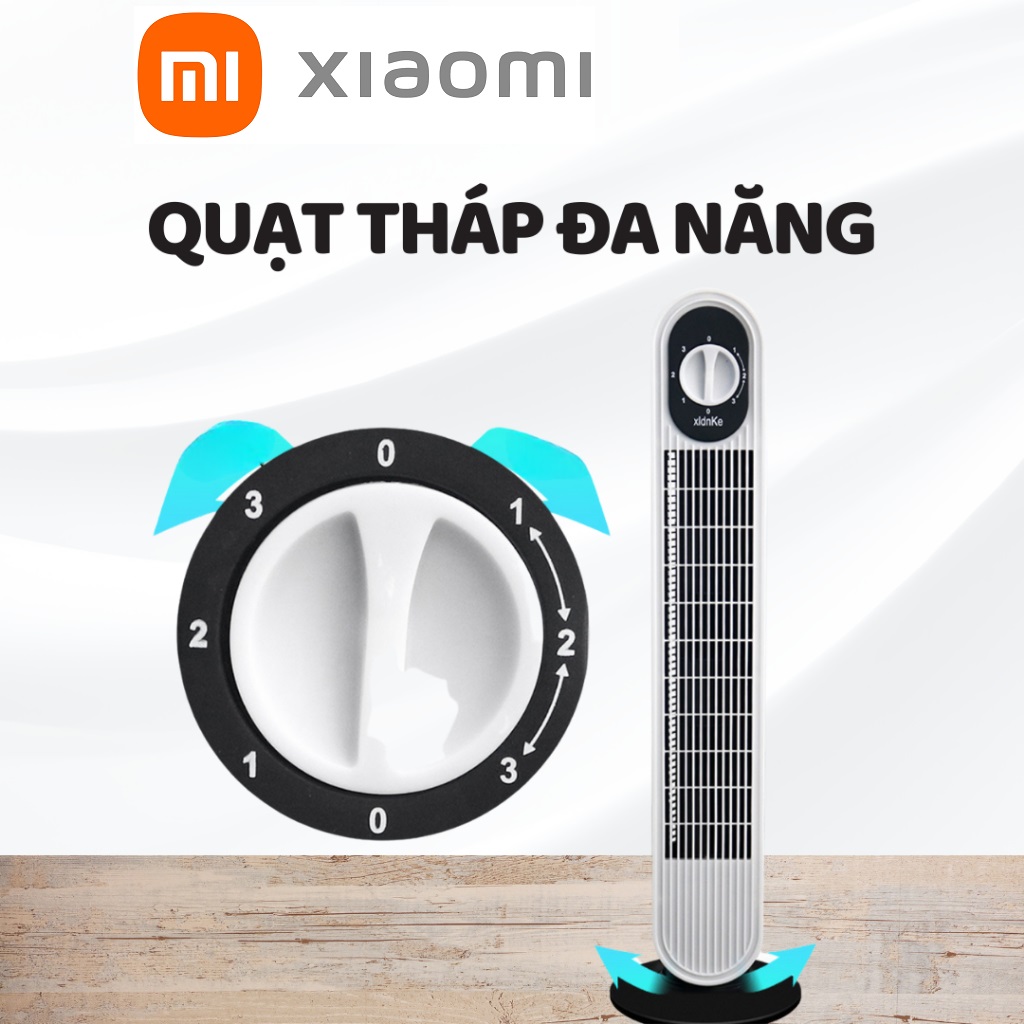 Chính Hãng Xiaomi Quạt Tháp Điều Hoà Xiaomi Không Cánh 3 Chế Độ Xoay 120 Độ Hoạt Động êm Ái, Quạt Tháp Cao Cấp