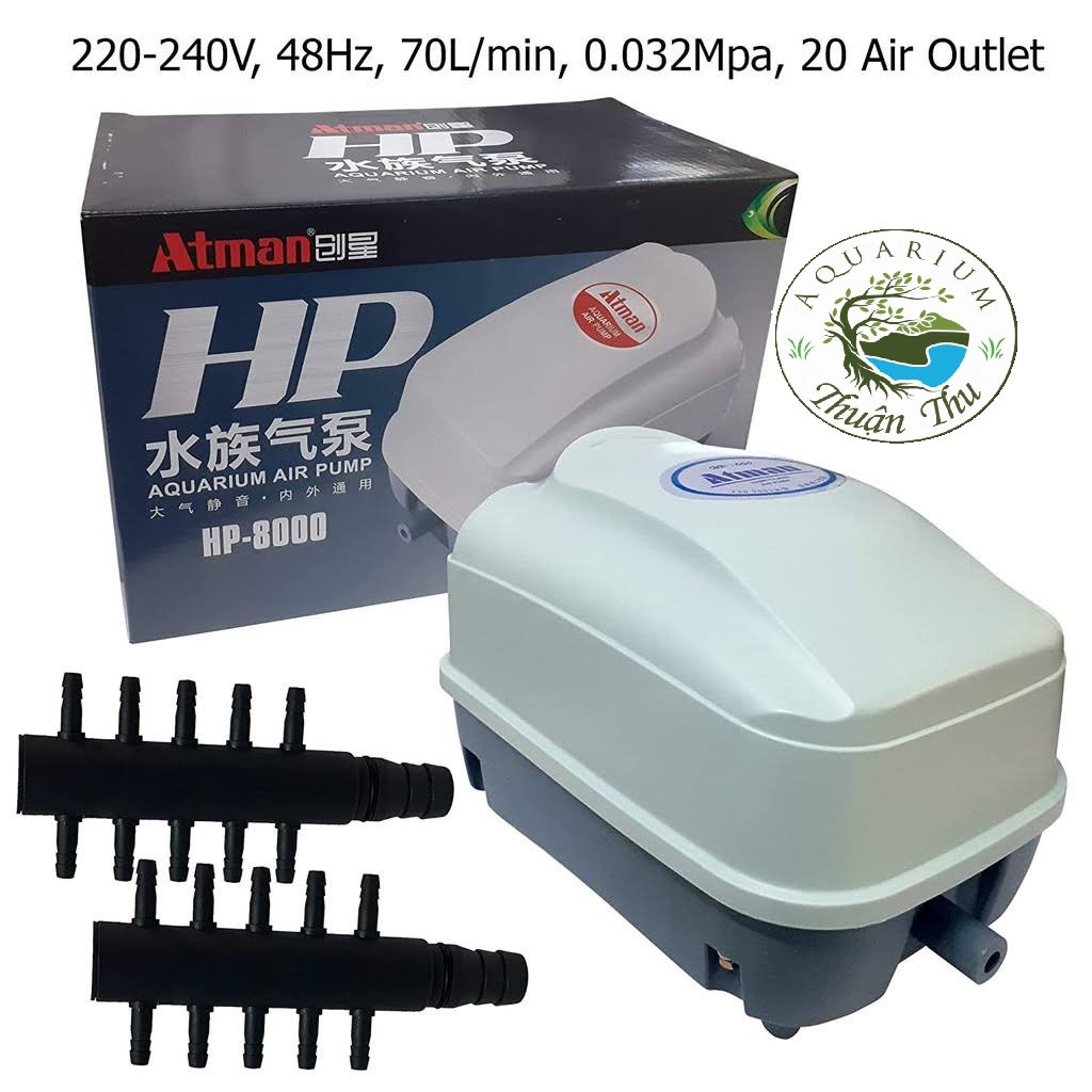 Máy sủi oxy 10 vòi atman hp 4000 - hp 8000 - hp 12000 - hp 16000