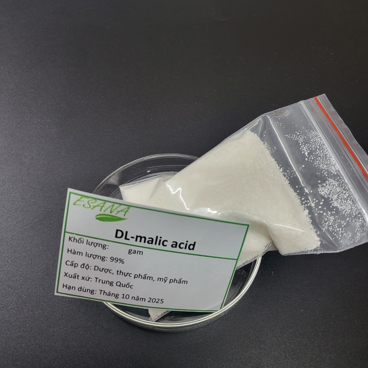 100g Acid Malic (Axit malic) 99% cấp thực phẩm