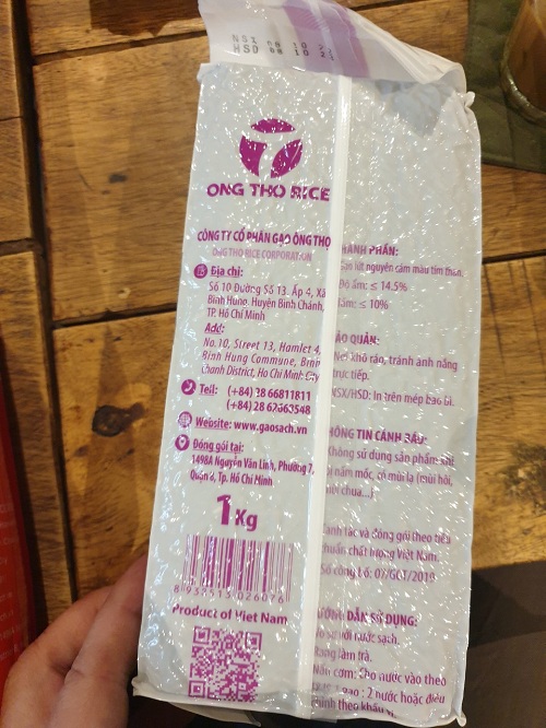 Gạo lứt tím than Ông Thọ túi 1kg