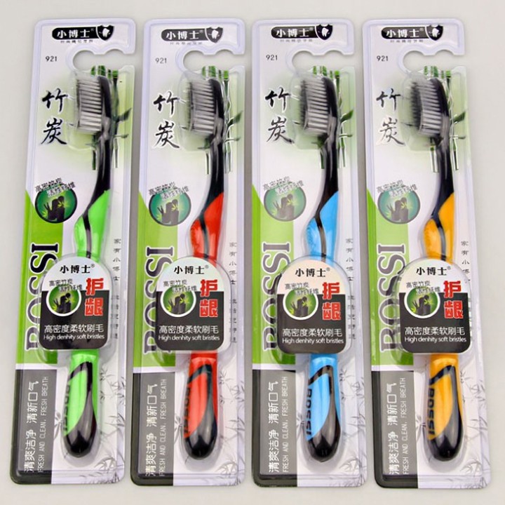 [Combo 5 tree] toothbrush bamboo charcoal activated Korean Bossi soft strong teeth