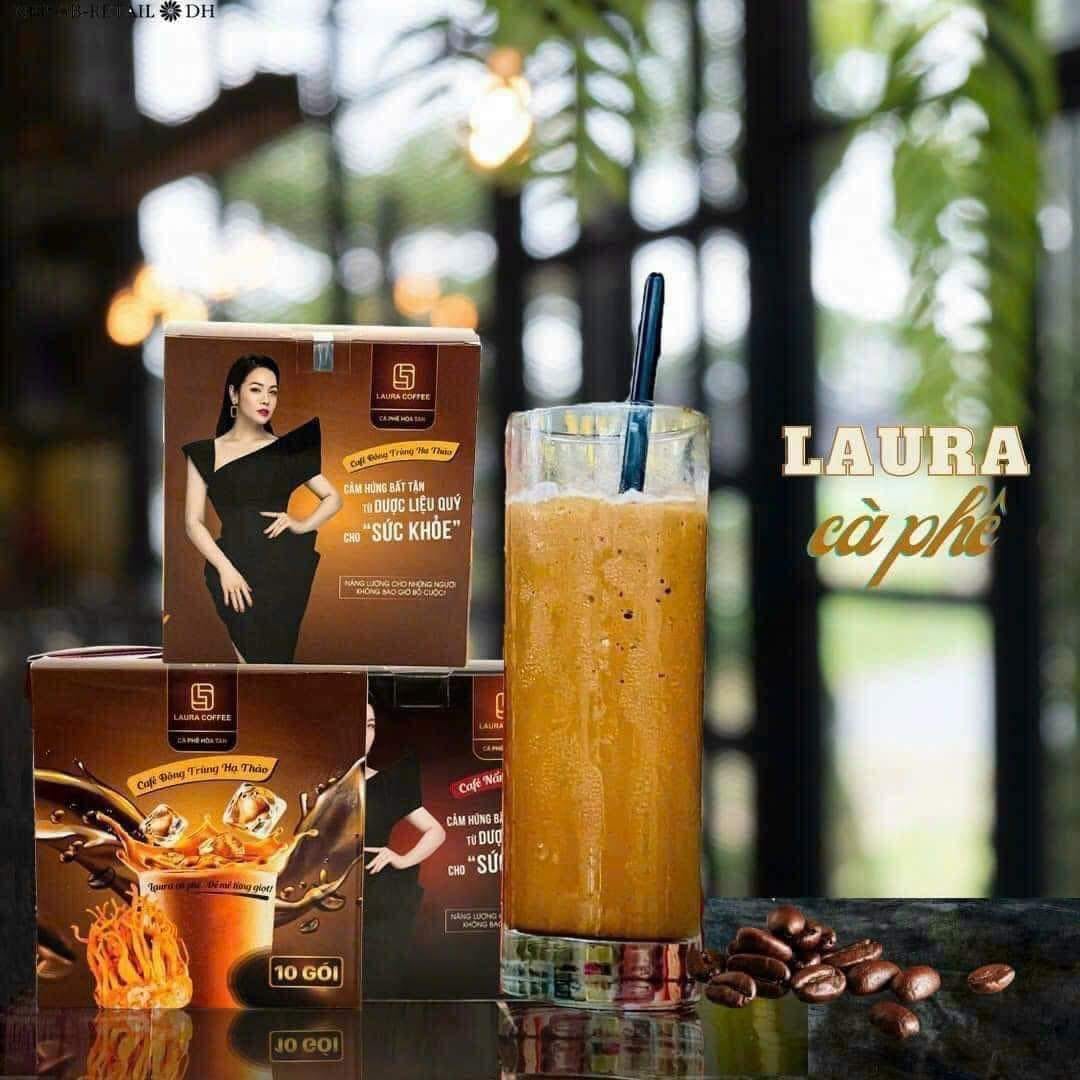 Cà phê Nhật Kim Anh cà phê hòa tan Laura Coffee (Hộp 10 gói)