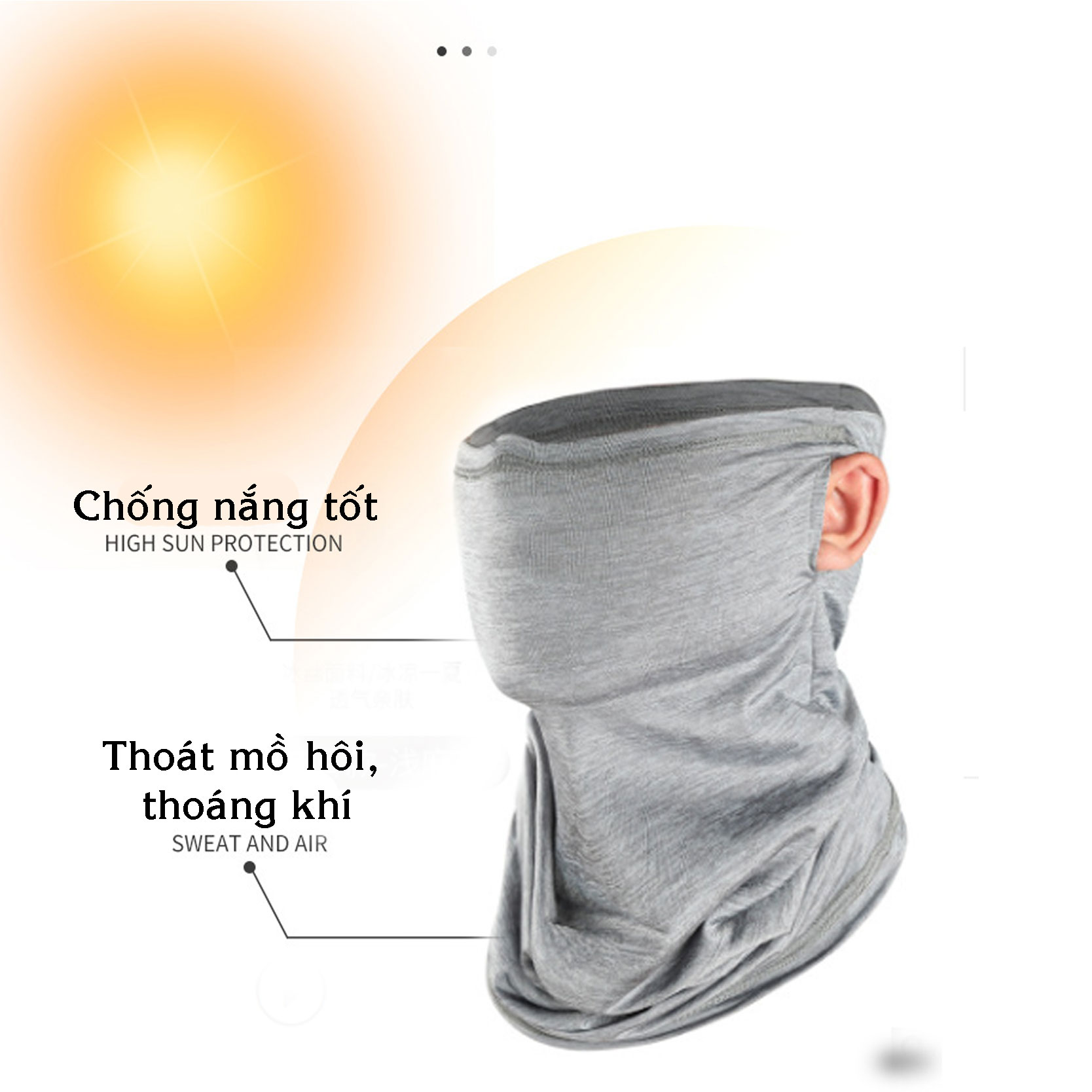 [HCM]Khăn đa năng vải lụa mát lạnh cao cấp Có lỗ sỏ tai