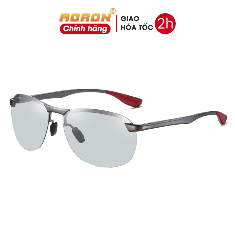 Kính Mát Nam, Kính Râm Nam Không Gọng Thời Trang, Mắt Kính Nam Phân Cực Đi Xe Chống Uv Cực Ngầu - AK008 - Kính Aoron - Gian Hàng Chính Hãng