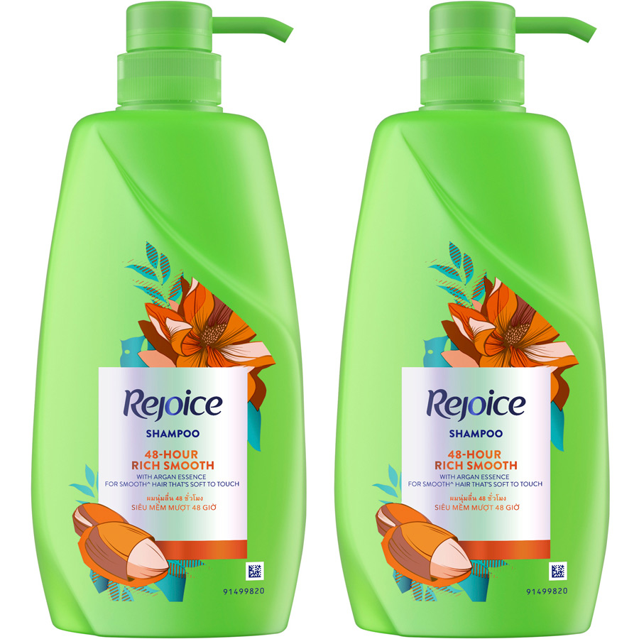 Bộ Rejoice Siêu Mượt 48H  (Dầu Gội Rejoice Siêu Mượt 900g + Dầu Xả Rejoice Siêu Mượt 320ml) Thái Lan
