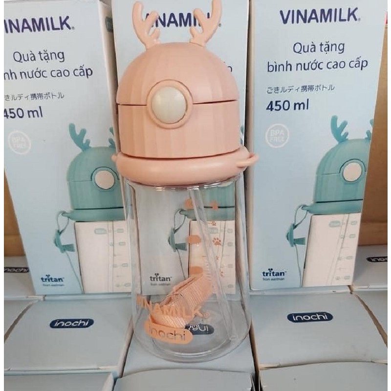 Bình nước Inochi Goki Rudy 450ml - HKM VINAMILK (Màu Xanh Dương)