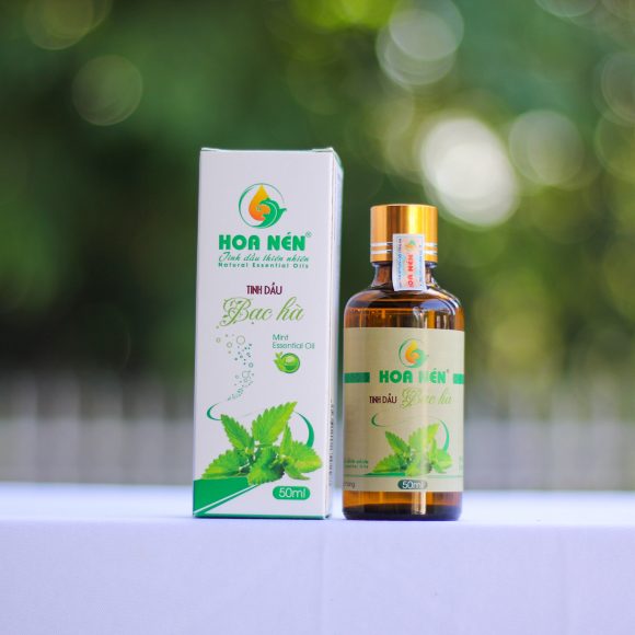 Tinh dầu Bạc Hà  Hoa Nén 50ml nguyên chất - Tinh dầu xông phòng đuỗi muỗi, phòng cảm cúm, ho, sỗ mũi hiệu quả