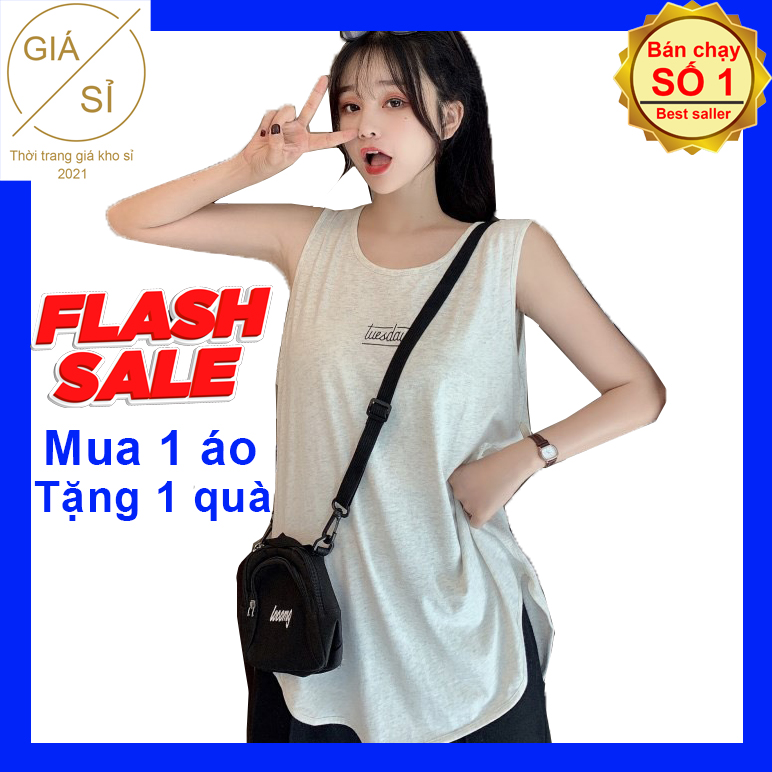 HOÀN TIỀN 15% - Áo ba lỗ nữ thể thao 3 lỗ dáng bầu in chữ tuesday năng động cá tính tank top đơn giản trẻ trung thun cotton thấm hút áo sát nách form dáng rộng rãi phù hợp mặc tập gym mặc ngày hè