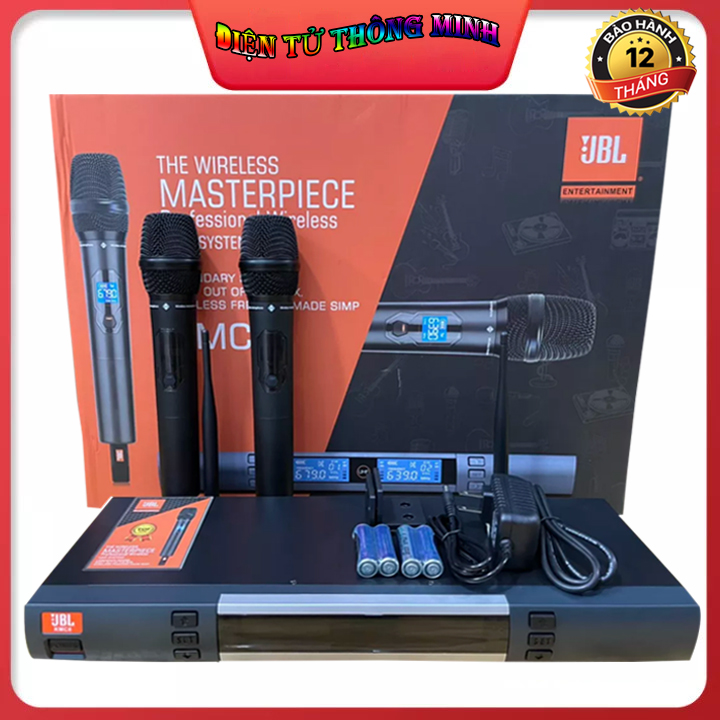 Micro Không Dây Karaoke JBL KMC8 Micro Không Dây Chống Hú Chuyên Cho